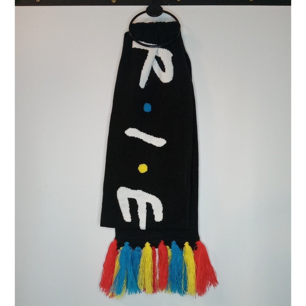 Friends TV Show Scarf Black Unisex Adult Warner Bros Winter Scarf Color Fringe